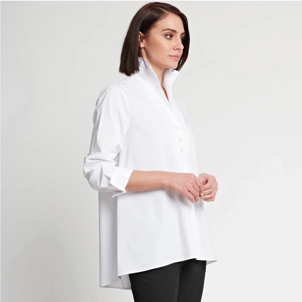 HINSON WU - BETTY LONG SLEEVE TUNIC in white size 6